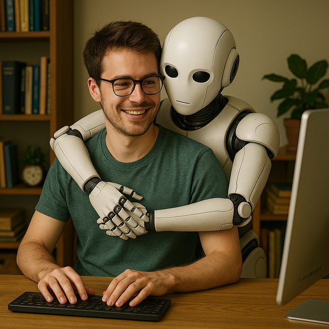 My new friend is a robot
